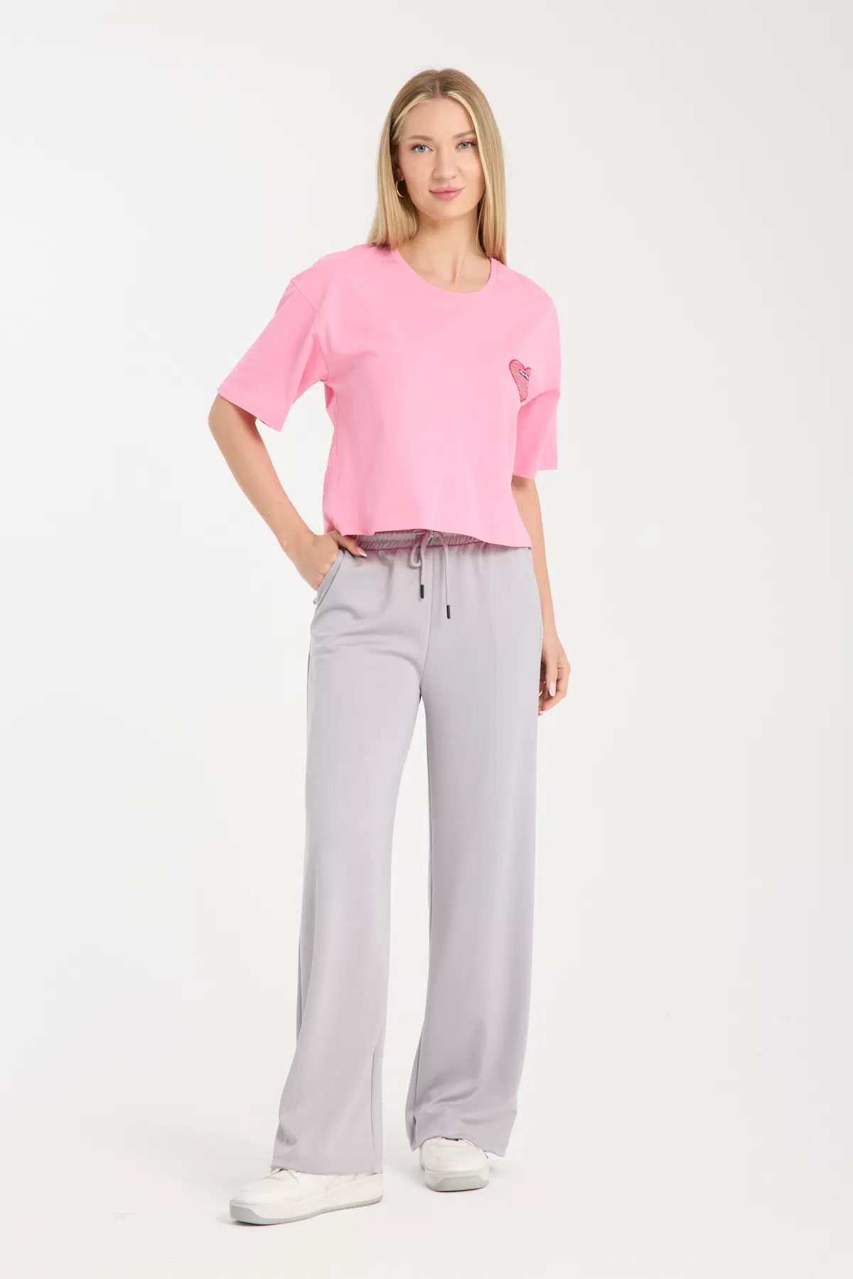 Açık Gri Palazzo Oysho Eşofman