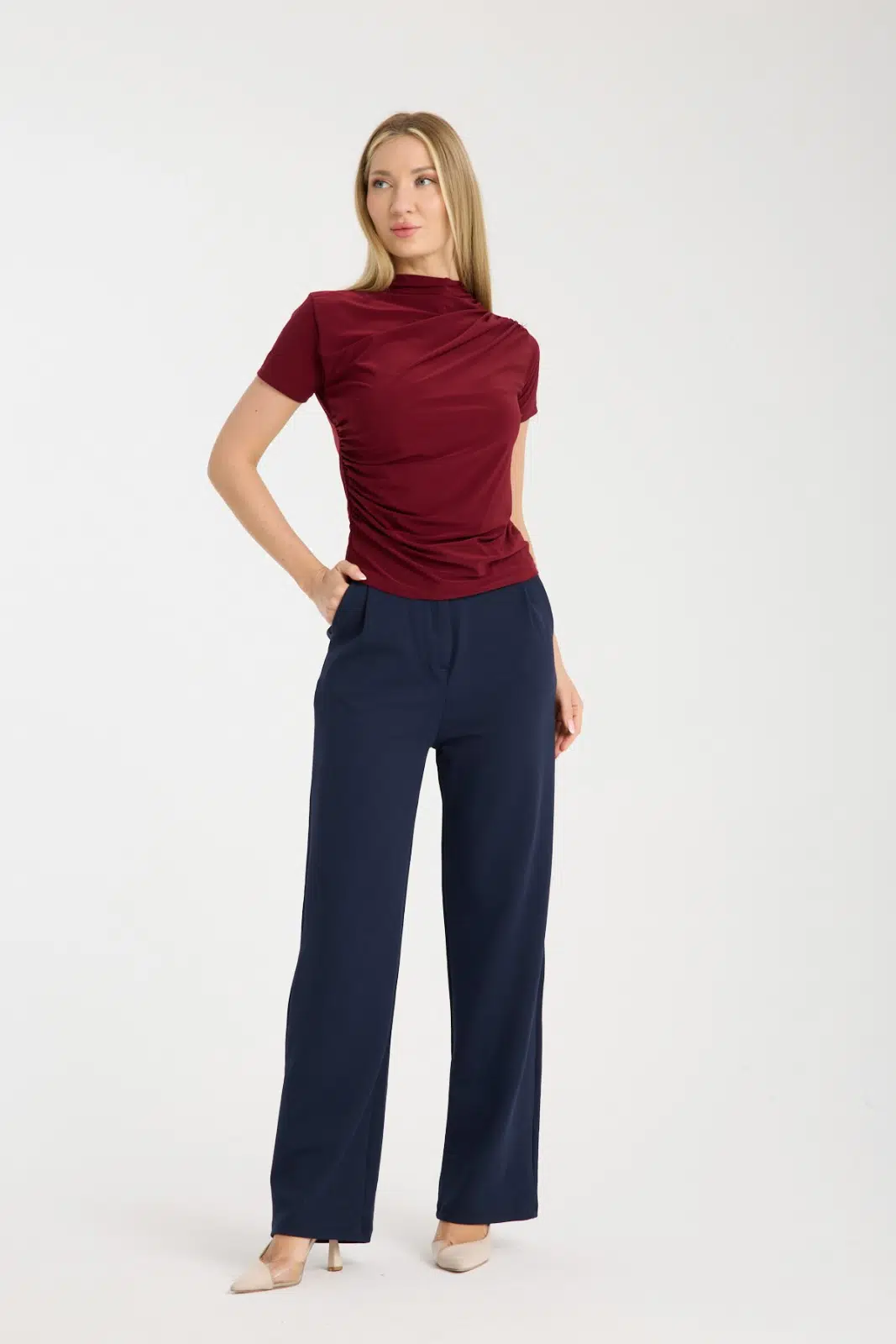 Lacivert Palazzo Oysho Eşofman
