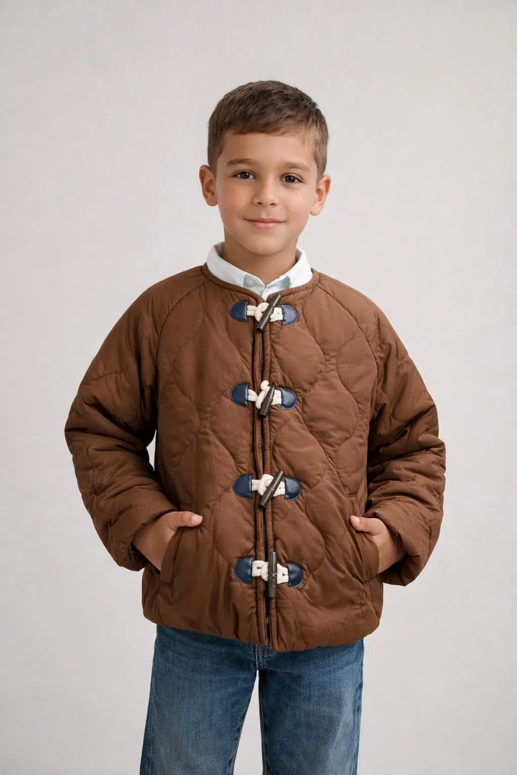 çocuk mont - Kahverengi