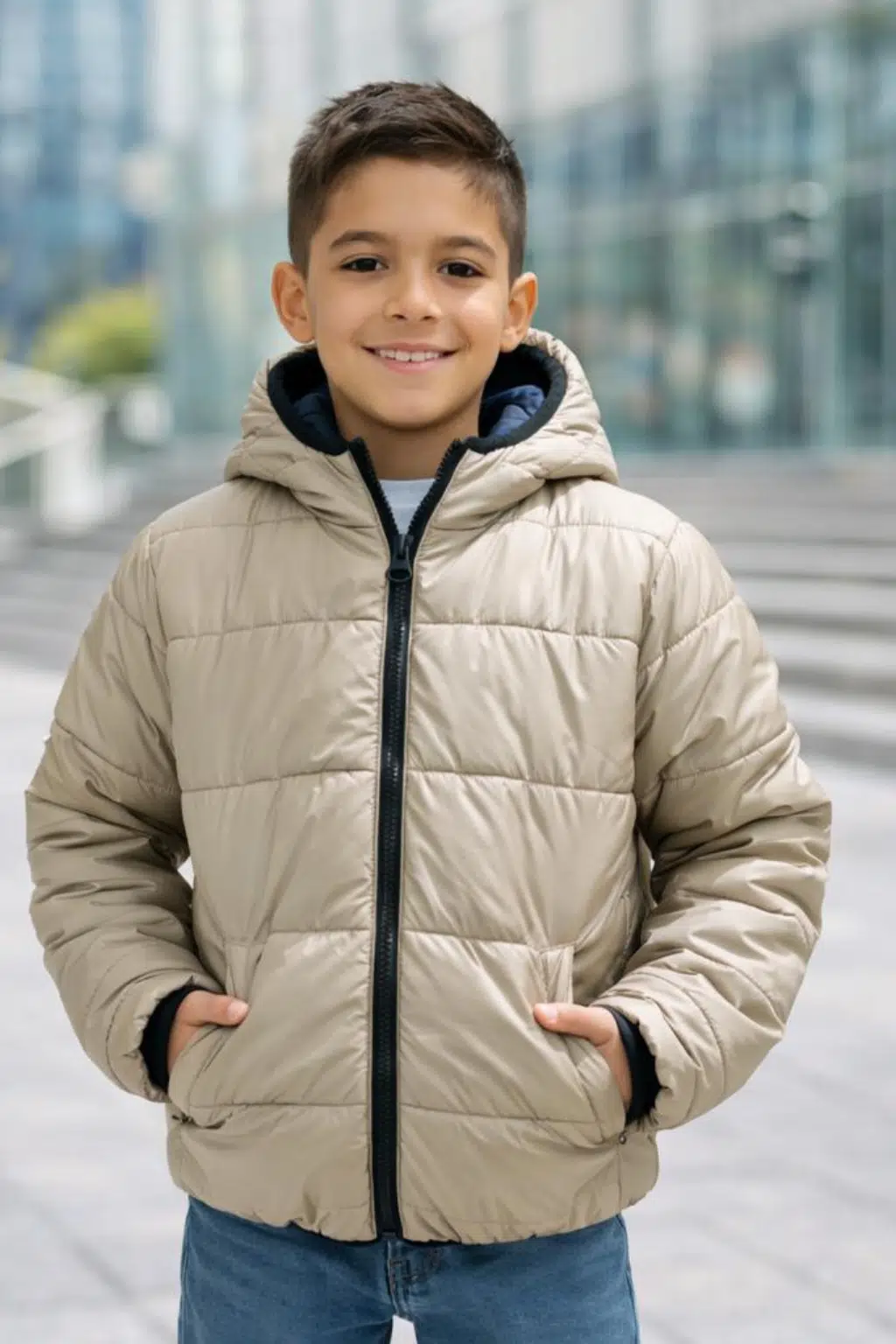 çocuk mont - Bej