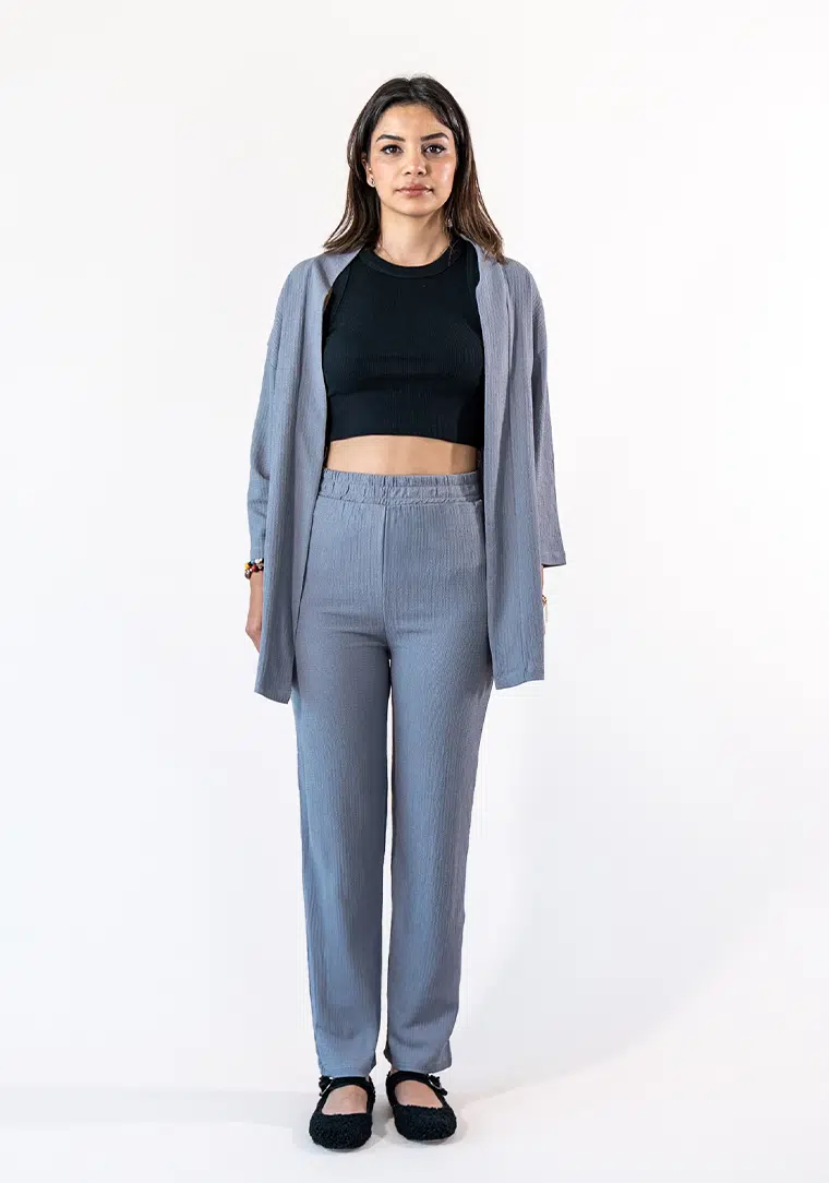 Gri Kimono Takım