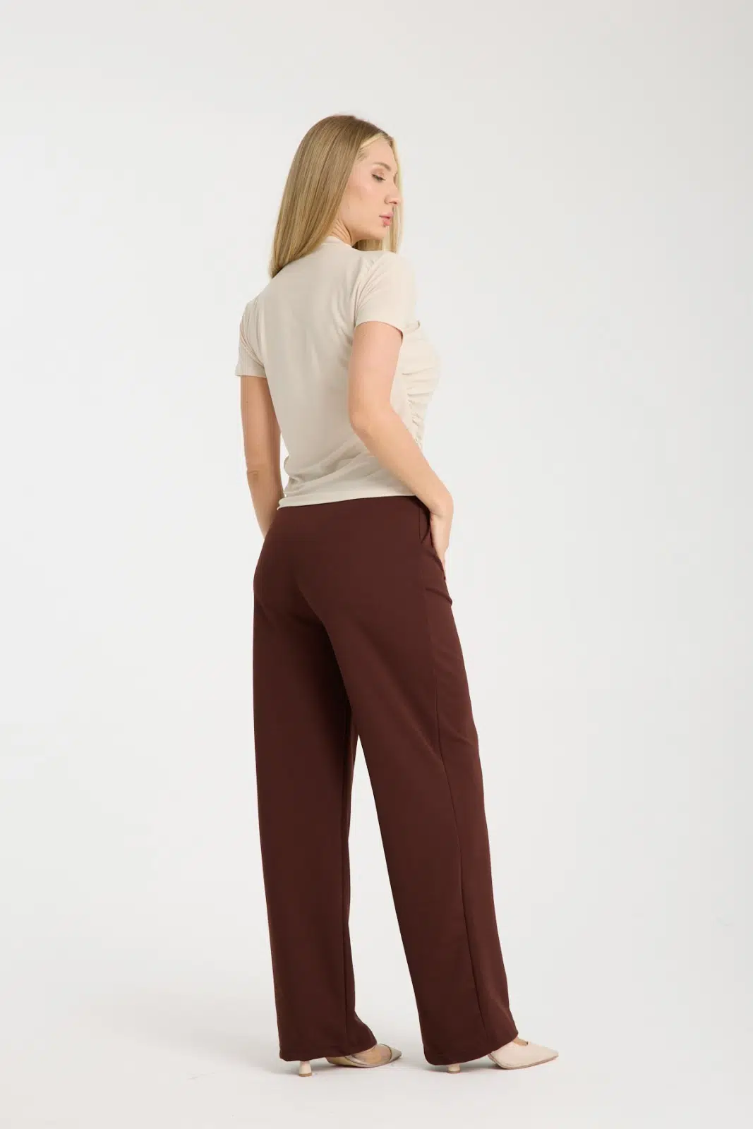 Kahverengi Palazzo Oysho Eşofman