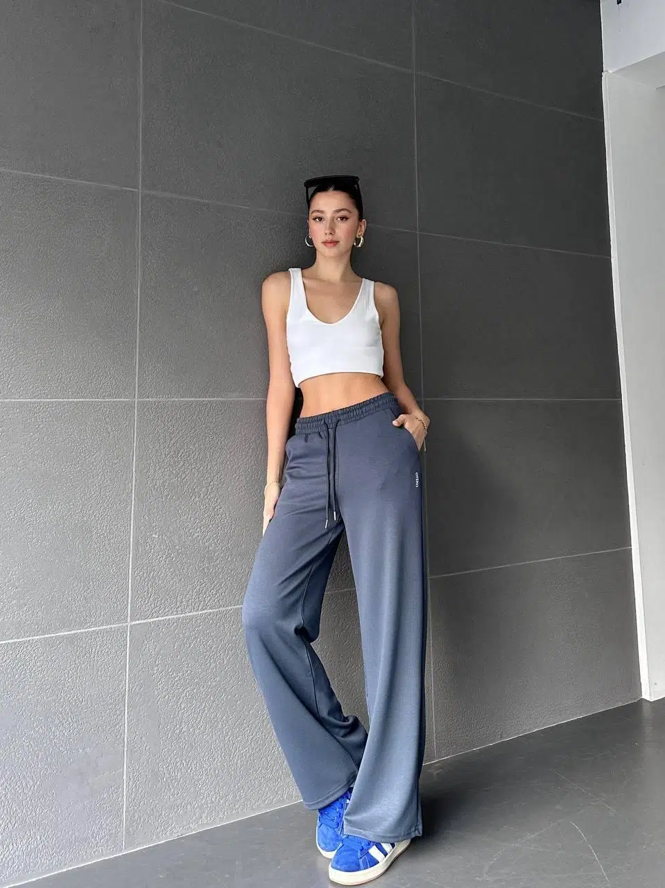 Mavi Palazzo Oysho Eşofman