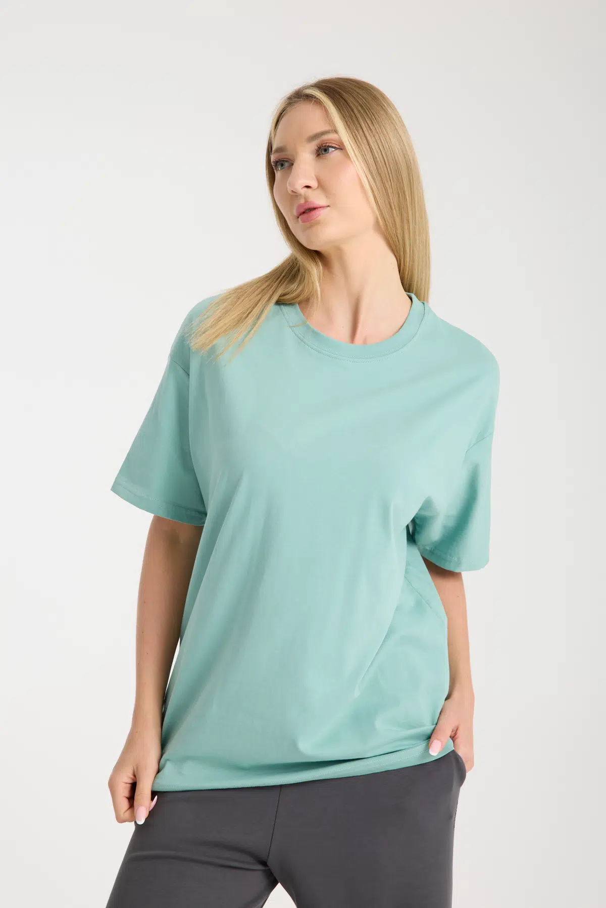 Su Yeşili Basic T-shirt