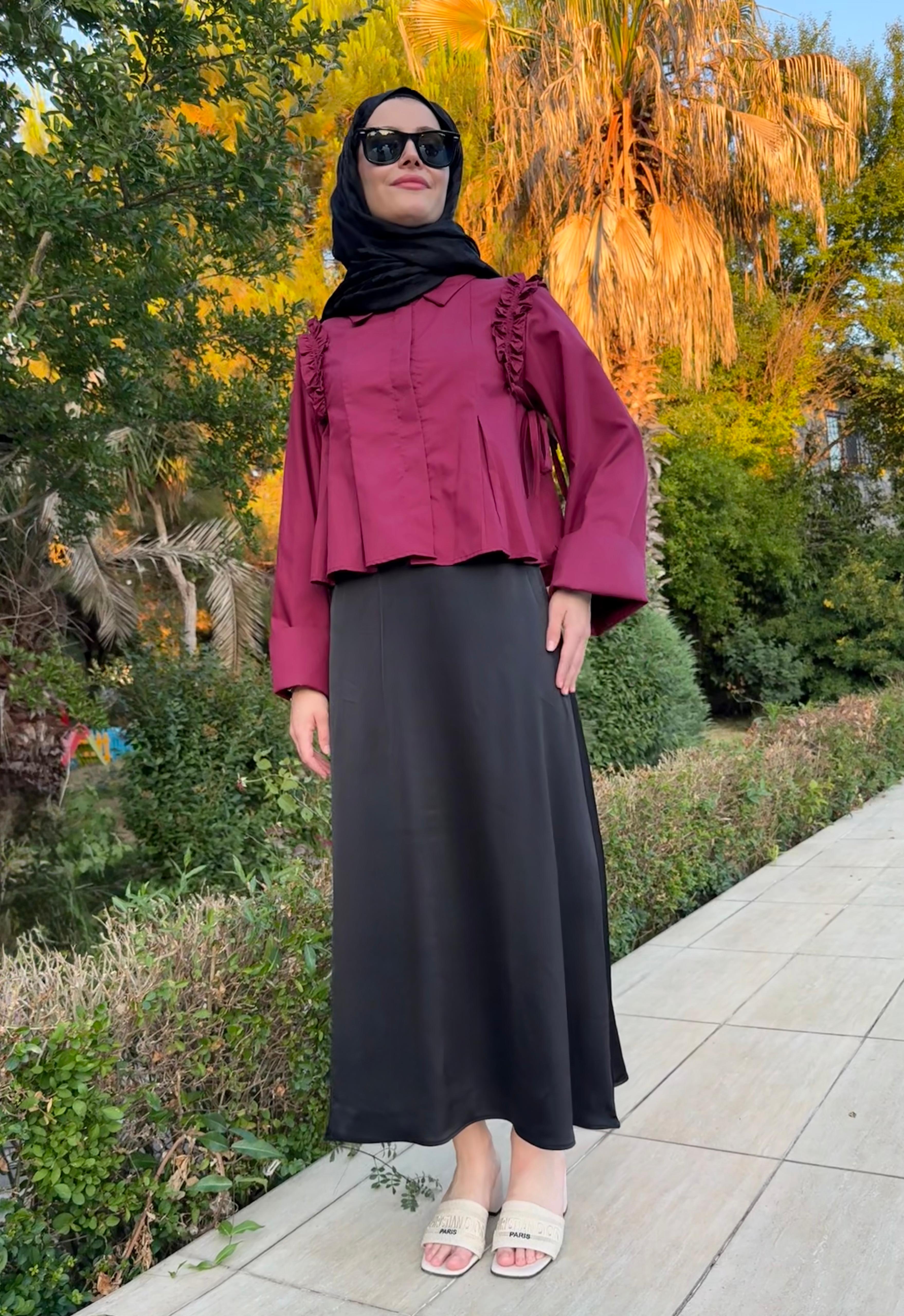 Siyah Saten Etek